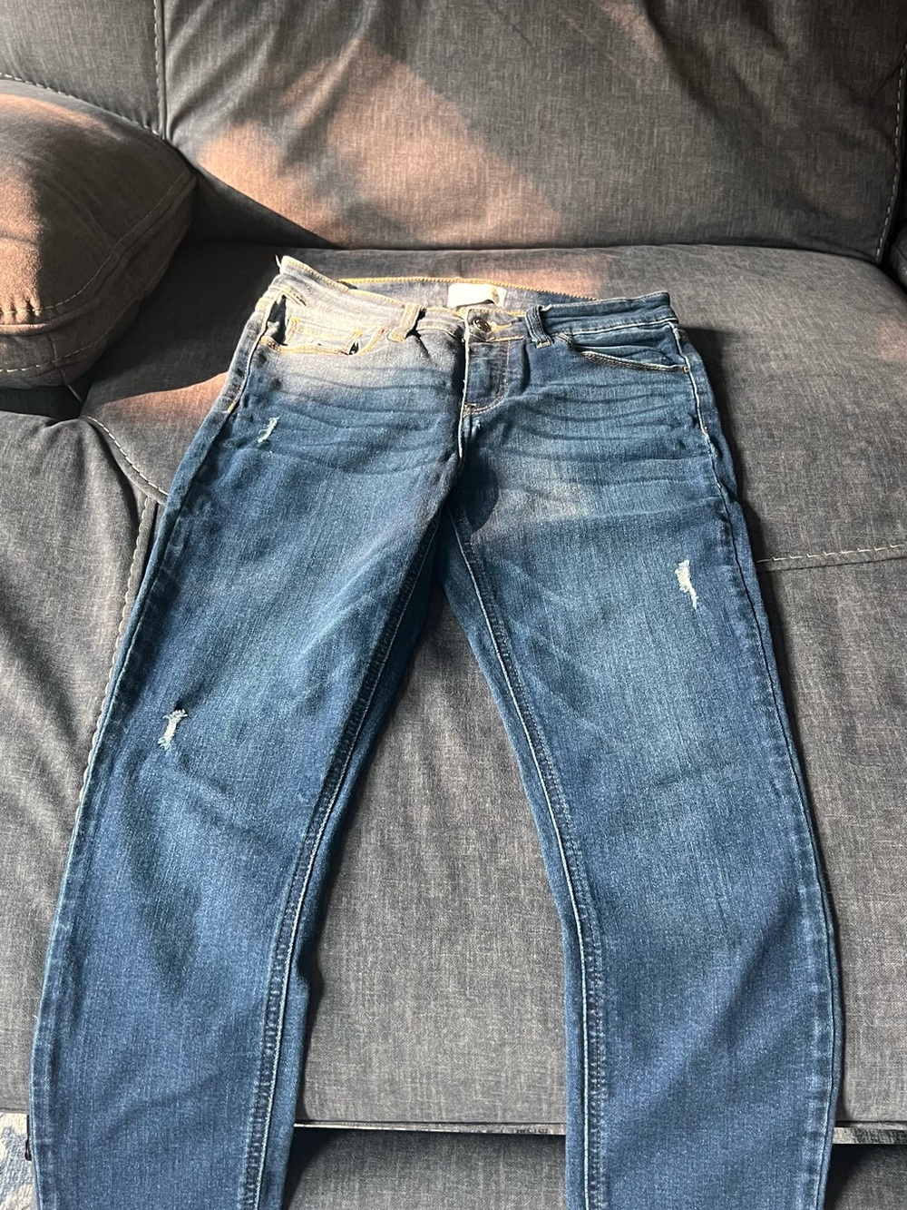 Studio Blue Distressed Skinny Jeans